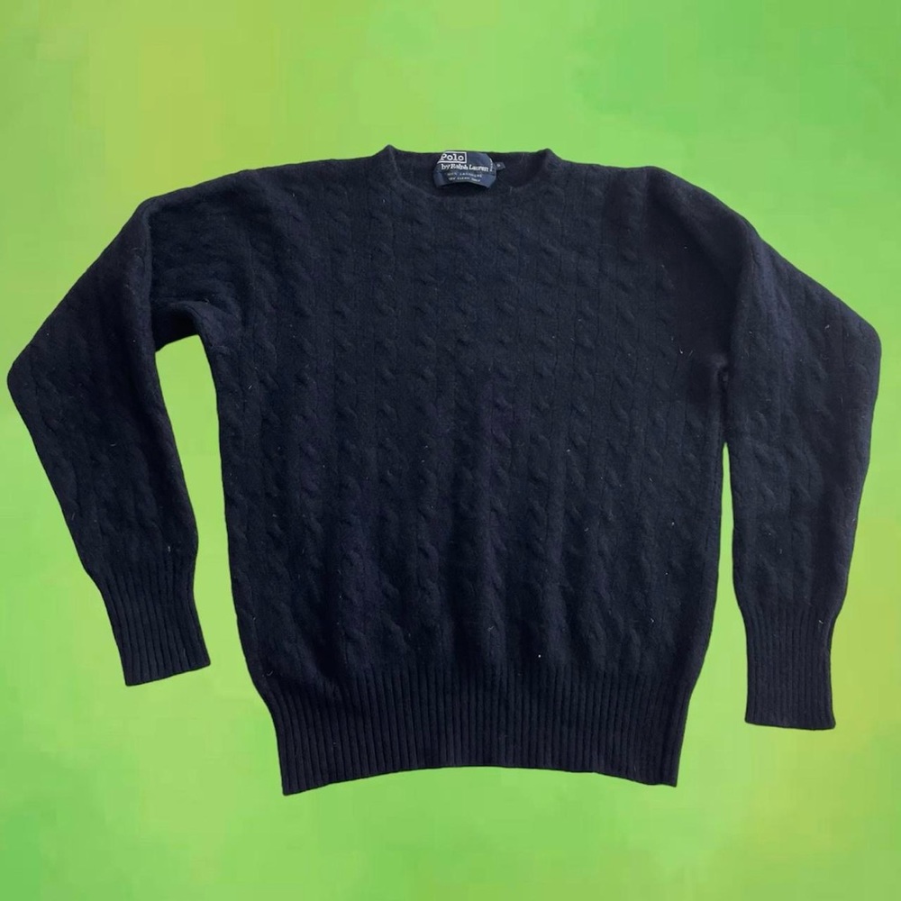 Polo Ralph Lauren 100% Cashmere Cableknit Sweater